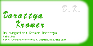 dorottya kromer business card